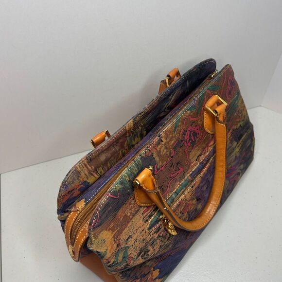 Dooney & Bourke Multicolor Shoulder Bag with Tan Handles Van Gogh - Picture 7 of 11